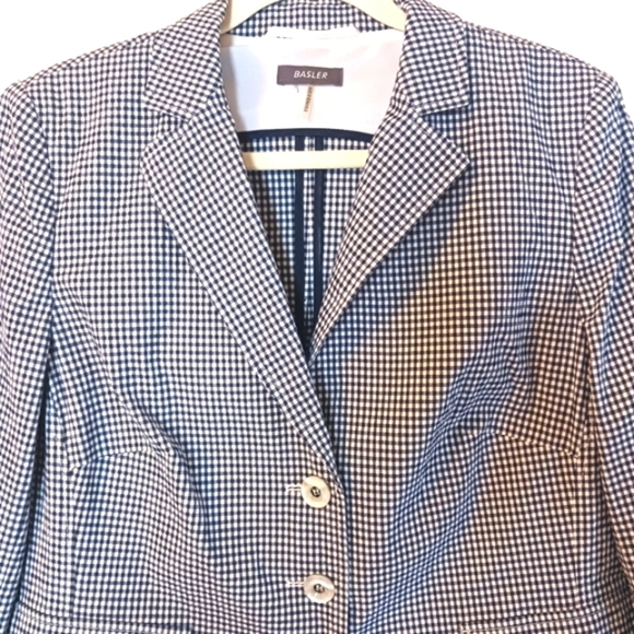 Navy Check Professional Blazer Jacket - Picture 15 of 16